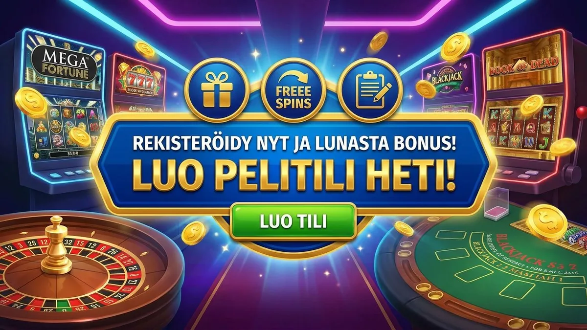 Rekisteröidy bonuksella